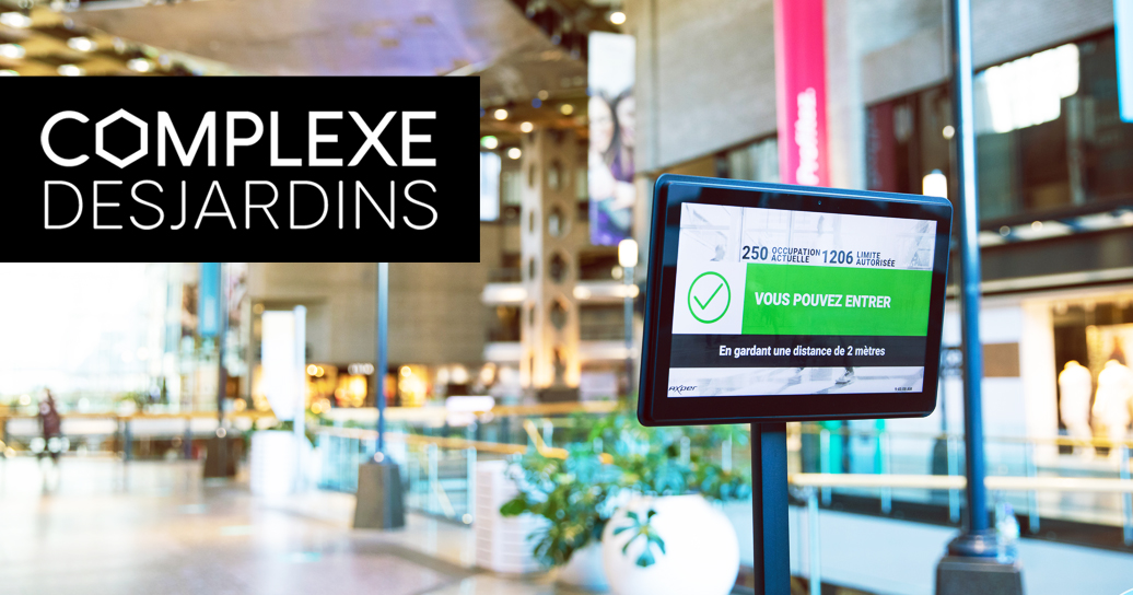 Le complexe Desjardins s’associe à la solution intelligente Axper pour le calcul de capacité d’accueil de sa clientèle.