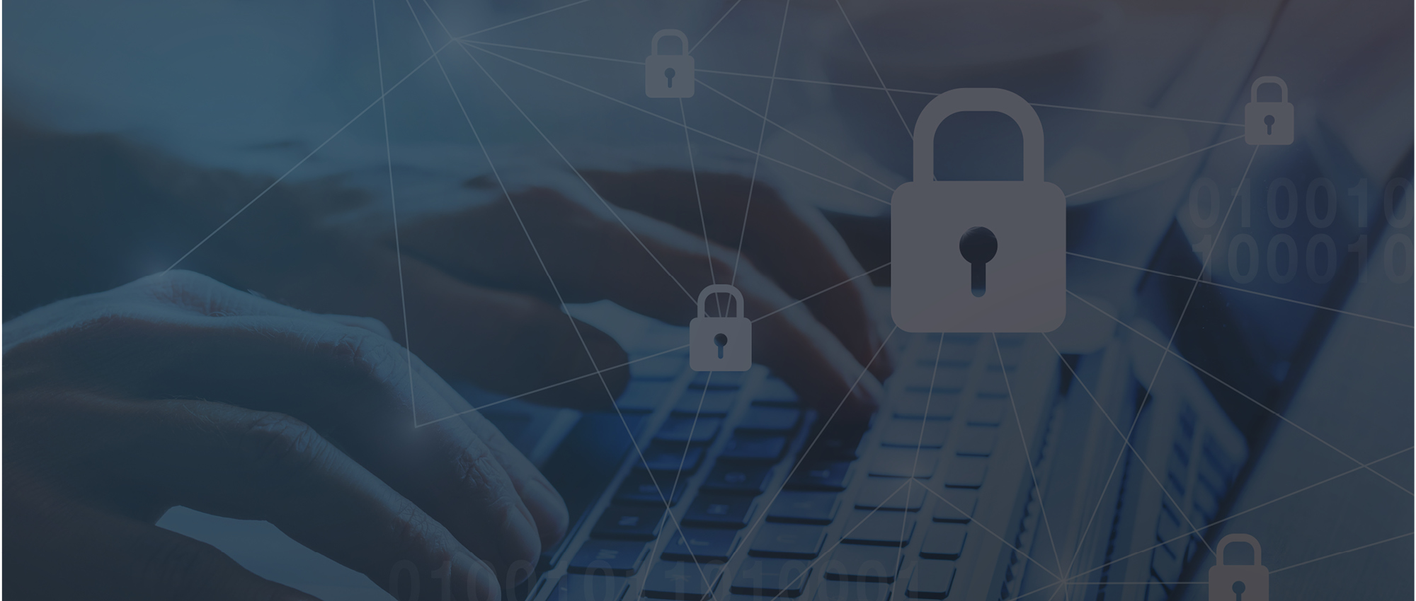 Image d'entête pour la page ISO, montrant un clavier et des icônes de cadenas